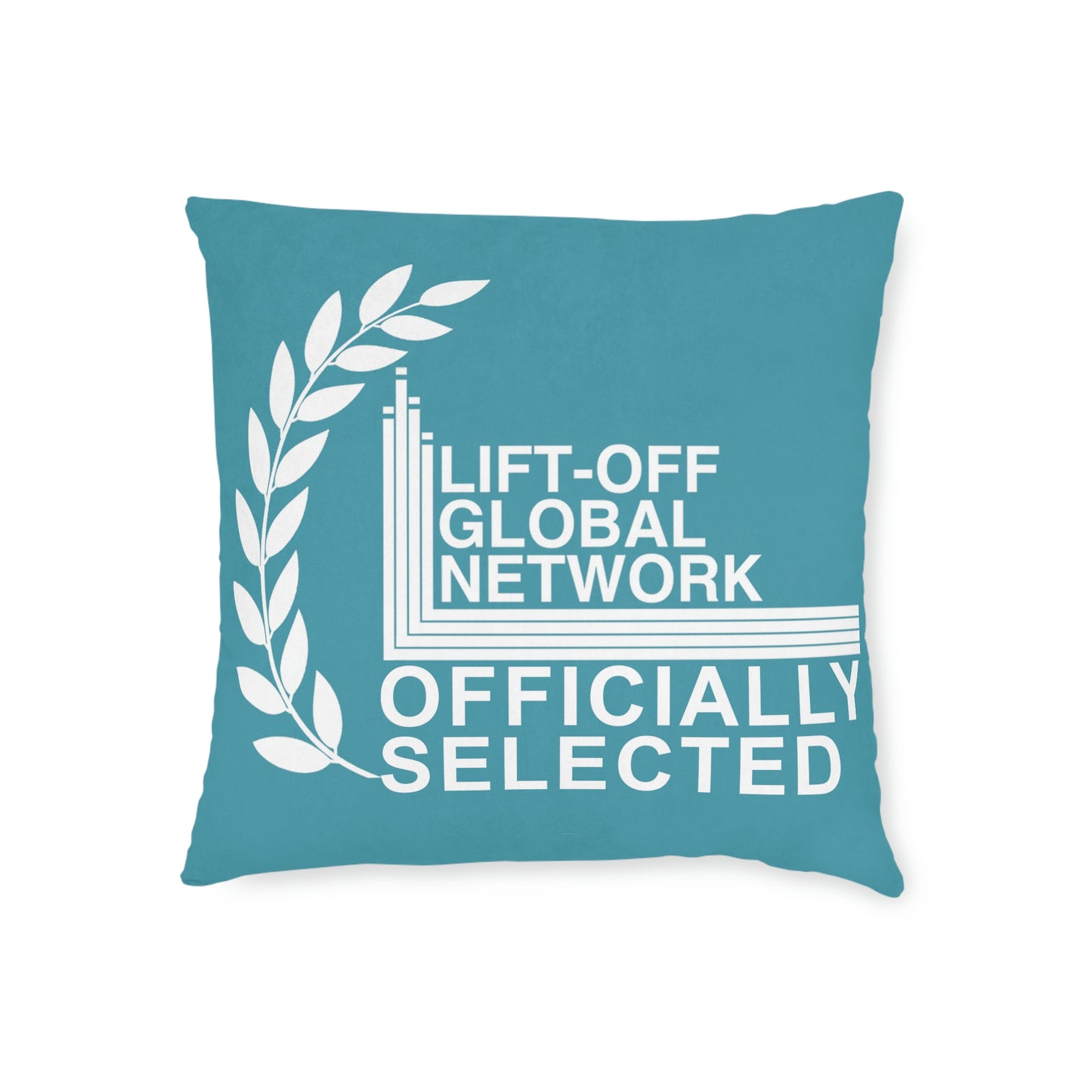 (UK) Officially Selected Square Pillow - Pink Back