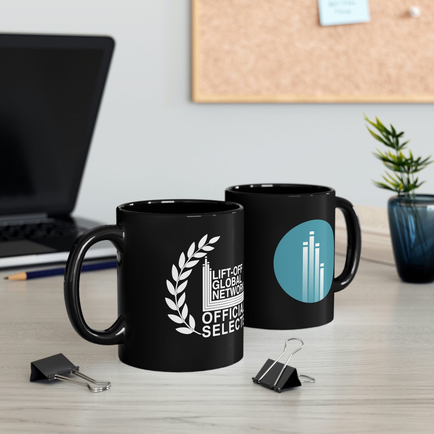 (US) Officially Selected Black Coffee Cup, 11oz